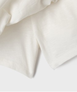 Jupe short à volants et taille à smocks fille